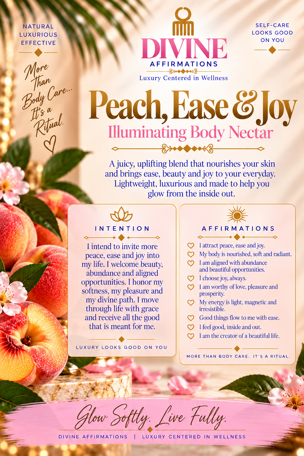 Peach Ease & Joy- Illuminating Body Oil